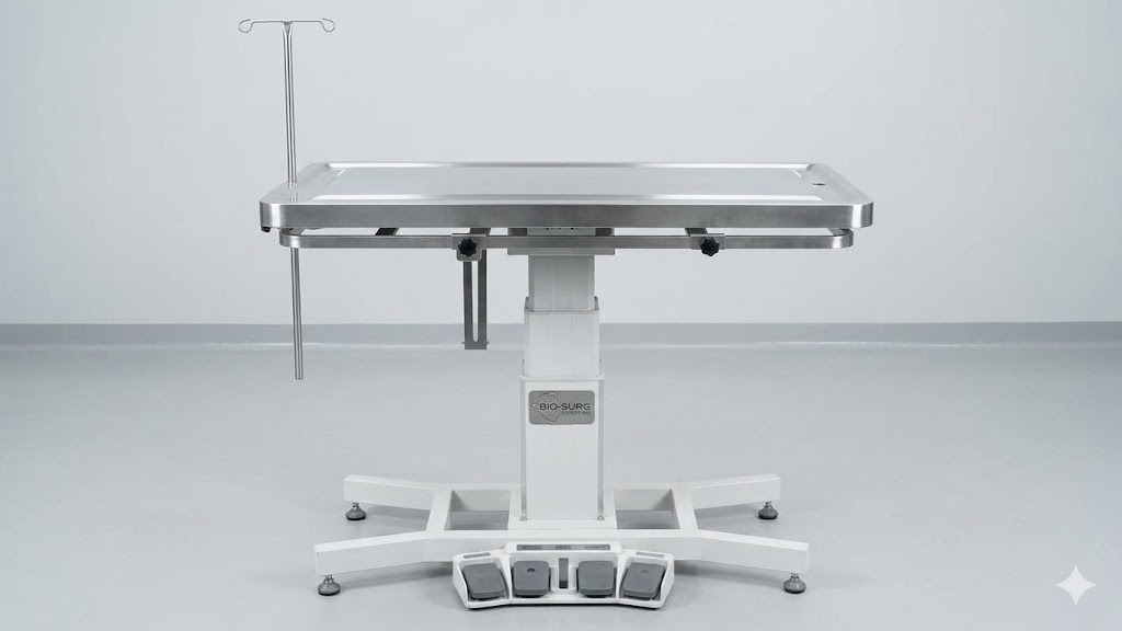 ⚠️ SLIGHTLY USED — BUCKET MISSING — 80% OFF | Shernbao Electric Vertical Lifting Tilting Examination Table 125×70×40cm UK Plug — Veterinary Grade